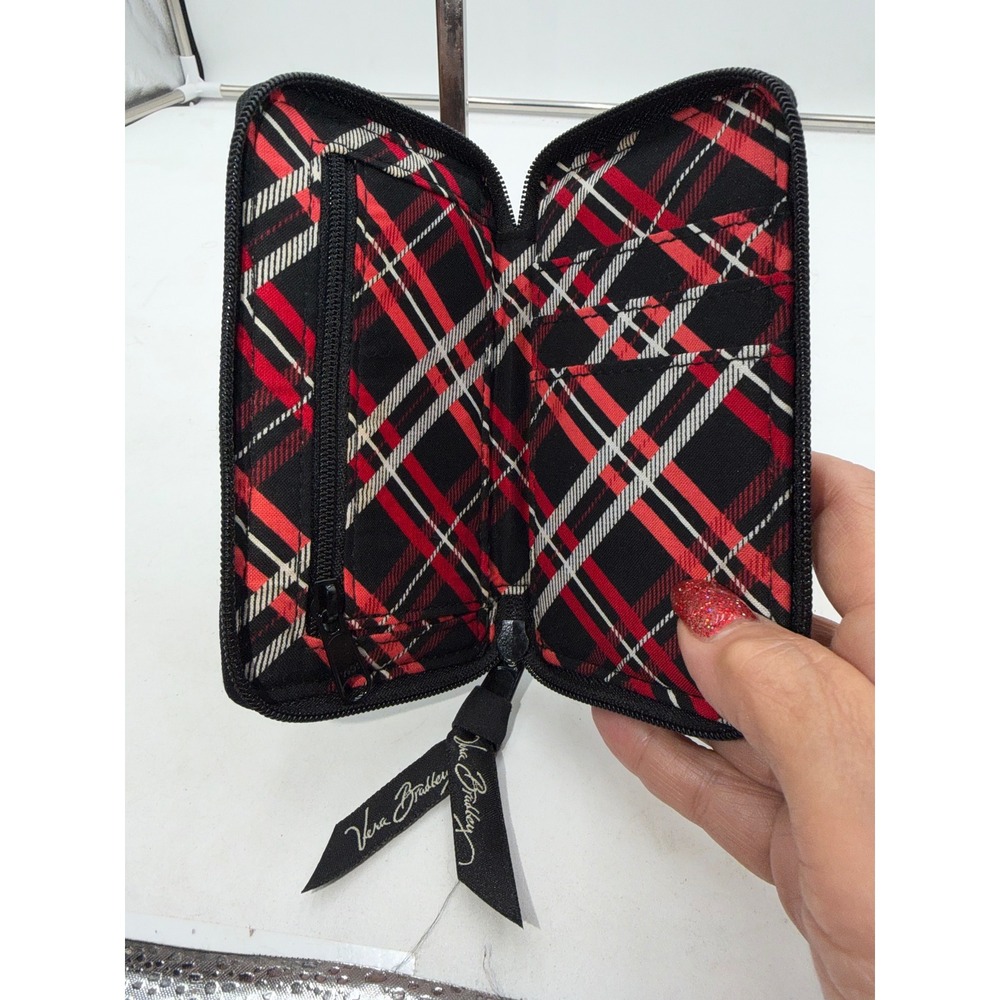 Vera Bradley Pinwheel Floral Zip Around Smartphone Wristlet Wallet Retired - Picture 4 of 5